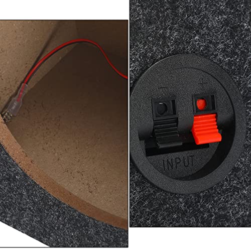 BBTO صندوق مكبر صوت السيارة BBTO 2 قطعة بتصميم مائل 6 × 9 بوصة حاويات مكبر صوت السيارة مصنوعة بشكل متين لصندوق مكبر صوت الشاحنة لمعدات الصوت في المنزل والمركبة (8.25 × 5 × 12 بوصة) - Image 5