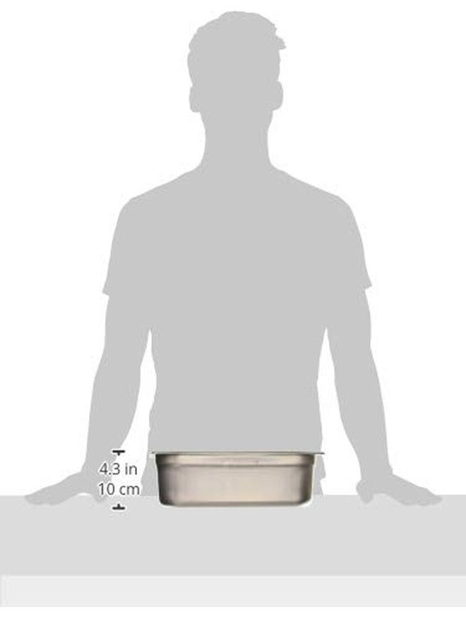 وينكو صينية طعام معدنية من وينكو، مقاس 1/3، عمق 4 بوصات، صينية طاولة بخار، مانعة للانحشار، مقياس 23 - Image 2