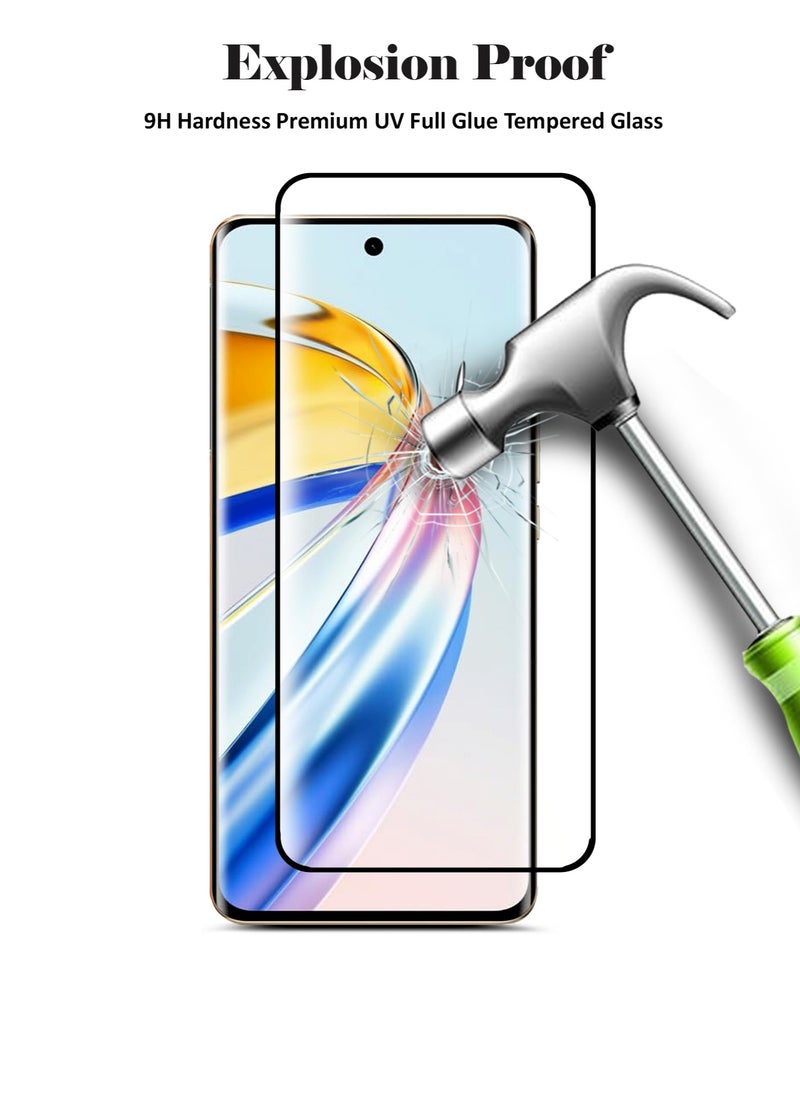 Techie - Honor X9b Full Glue Nano Scale Curved Tempered Glass Screen Protector - Image 1