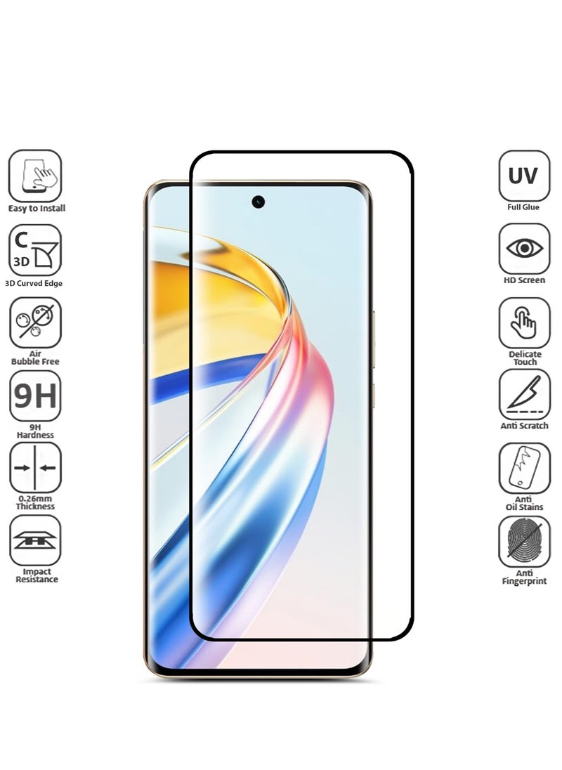 Techie - Honor X9b Full Glue Nano Scale Curved Tempered Glass Screen Protector - Image 1