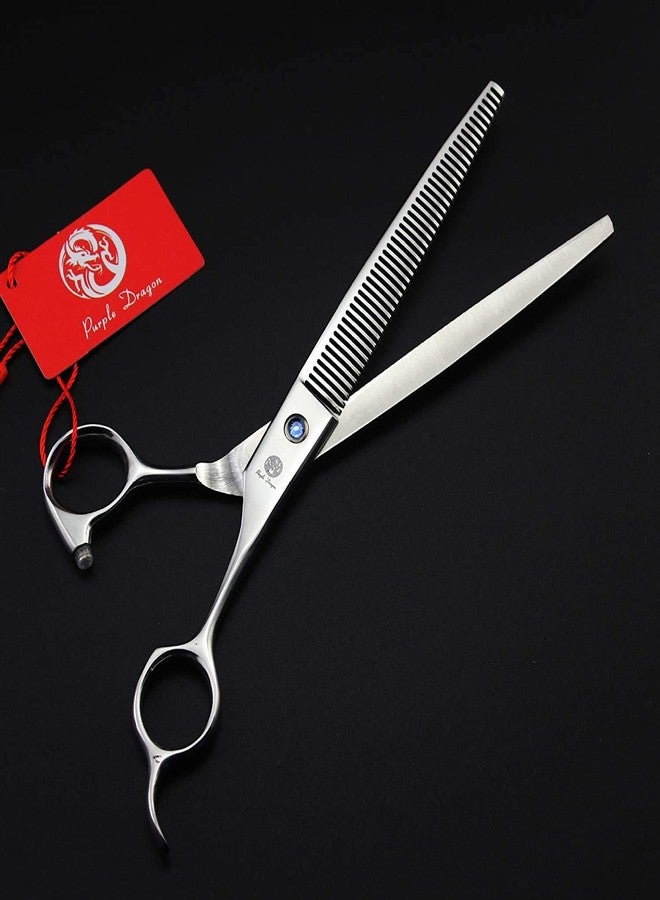 Purple Dragon 8.0 inch Dog Hair Cutting, Curved and Thinning Scissor Shears Pet Grooming Tool Kit - Image 4