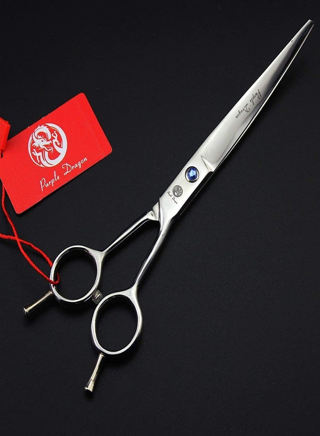 Purple Dragon 8.0 inch Dog Hair Cutting, Curved and Thinning Scissor Shears Pet Grooming Tool Kit - Image 2