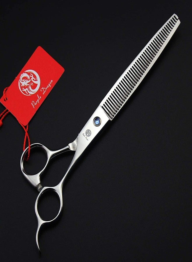 Purple Dragon 8.0 inch Dog Hair Cutting, Curved and Thinning Scissor Shears Pet Grooming Tool Kit - Image 5