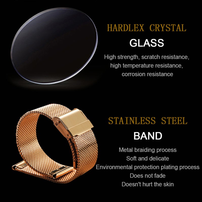 Men's Watches Luxury Quartz Wristwatch Men Business Casual Watch Fashion Braided Stainless Steel Watch Band Waterproof Watch for Men - Image 2