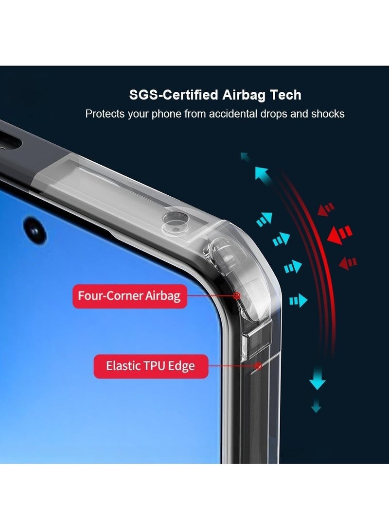 general Clear Protective Case Compatible with Vivo V60 Lite [Airbag Protection] Clear Protective Case with Camera Lens Protection PC+TPU Shock-Resistant Protective Back Cover - Image 2