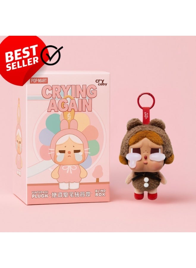 PopMart Labubu CRYBABY Crying Again Series Blind Box – Official Plush Vinyl Face Collectible (1 Random Figure) - Image 1