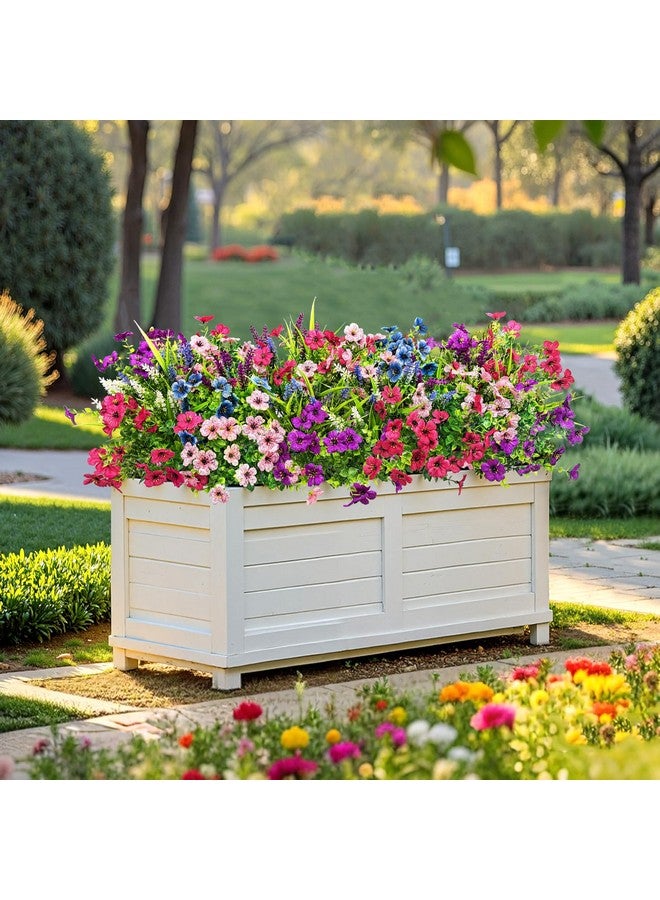 Besteek 20 Bundles Artificial Flowers for Outdoors Decoration Fake Silk Flowers UV Resistant Faux Plants Artificial Daisy Eucalyptus for Spring Summer Garden Yard Porch Window Home Decor, Mixed - Image 3