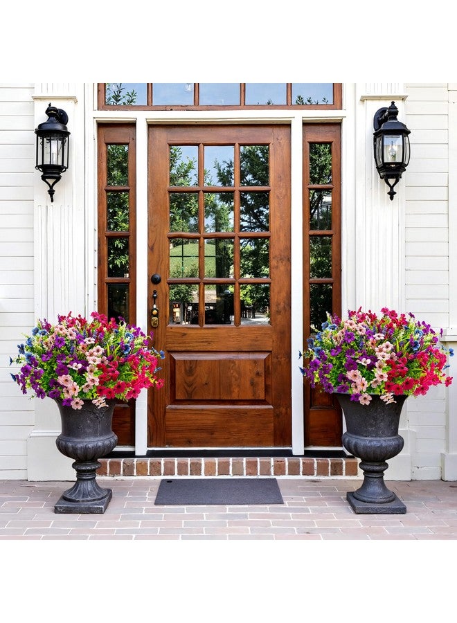 Besteek 20 Bundles Artificial Flowers for Outdoors Decoration Fake Silk Flowers UV Resistant Faux Plants Artificial Daisy Eucalyptus for Spring Summer Garden Yard Porch Window Home Decor, Mixed - Image 4