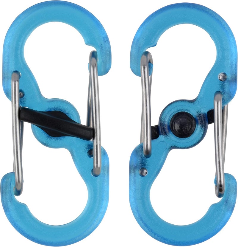 NiteIze Nite Ize KeyRack Steel SBiner  Plastic Key Carabiner Organizer with 6 SBiners  Keychain Accessories to Hold Keys Securely and Separately - Image 3