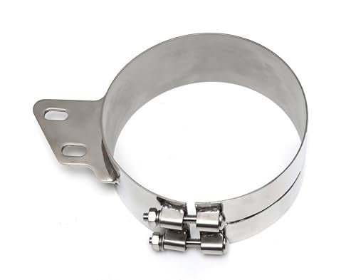 TBOZZ Stainless Steel Exhaust Mount Clamps 6 inch 7 inch 8 inch 8 inch - Image 1