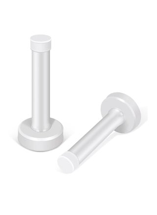 Door Stops, 2Pcs 3.5 Inch White Door Stoppers, Stainless Steel Modern Doorstops with Sound Dampening Door Bumper Tips, Wall Mounted Baseboard Door Stop Metal Door Holder Wall Protector - pzsku/Z96DF8A5B273B7FF65400Z/45/_/1730739130/c3610eef-ddca-4f1e-a884-f4754b1ad13c
