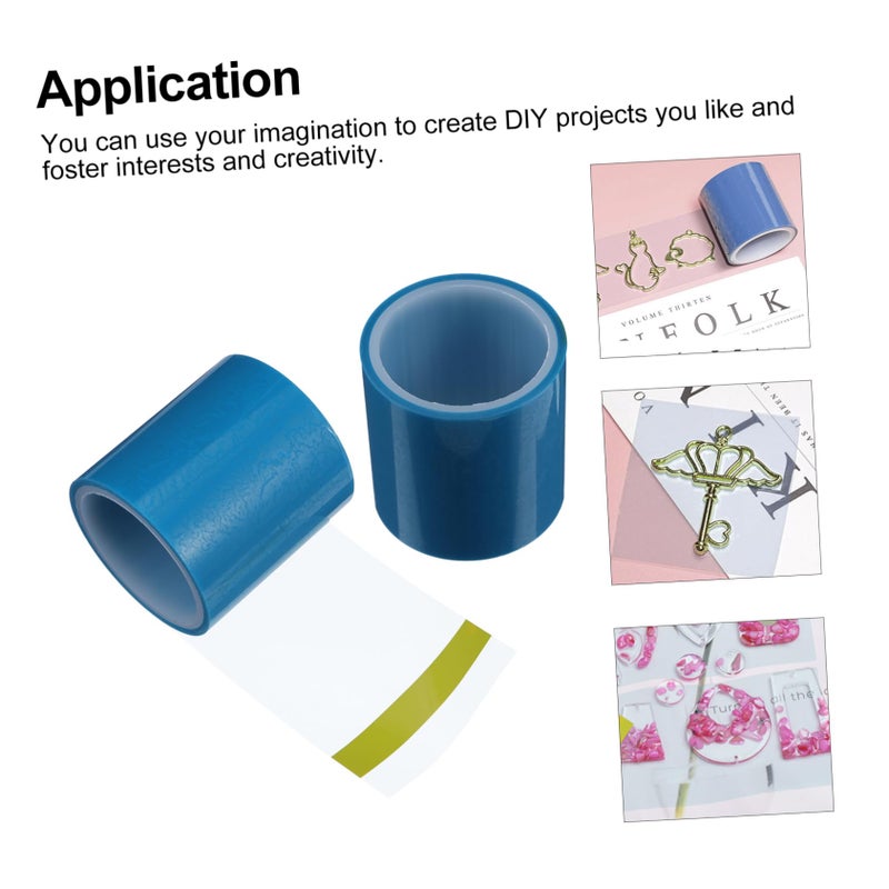 Seamless Adhesive Tape 2 Rolls For Jewelry Making UV Resin Pendant DIY Crafts - Image 5