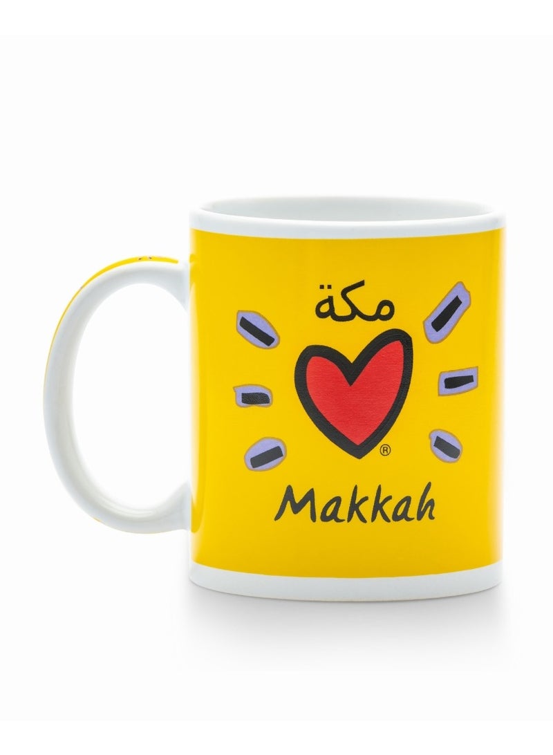 قفتات كوب سيراميك تذكاري مزين برسومات معالم مكة المكرمة - Image 4