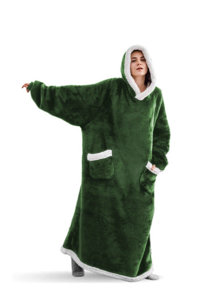 إسكدنيا شتاء 2024 تمديد عمودي جيب بطانية بطانية الصوف الفانيلا التلفزيون