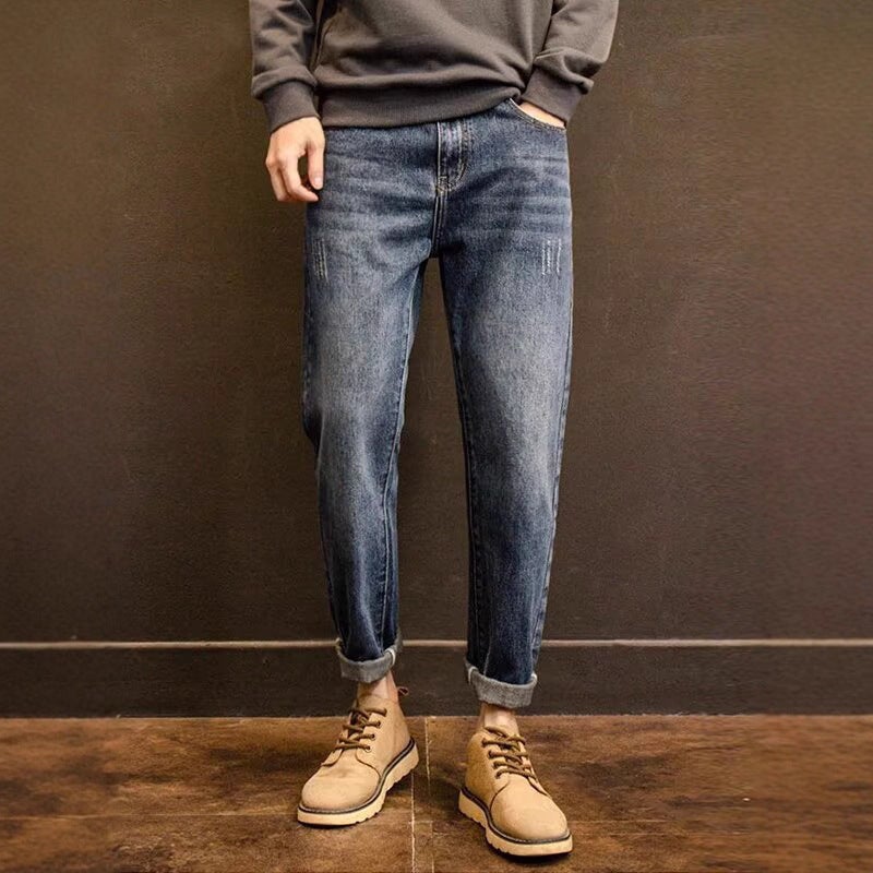 Unisex Classic Denim Jeans Loose Fit Daily Outdoor Wear - Image 2