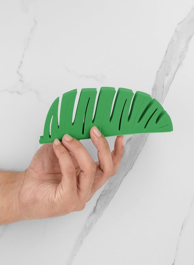 LUEXBOX Self Adhesive Toothbrush Holders Wall Mounted, Toothbrush Organizer for Shower, Multipurpose Rack Hanger for Power Plug, Pen, Key(Green) - Image 4