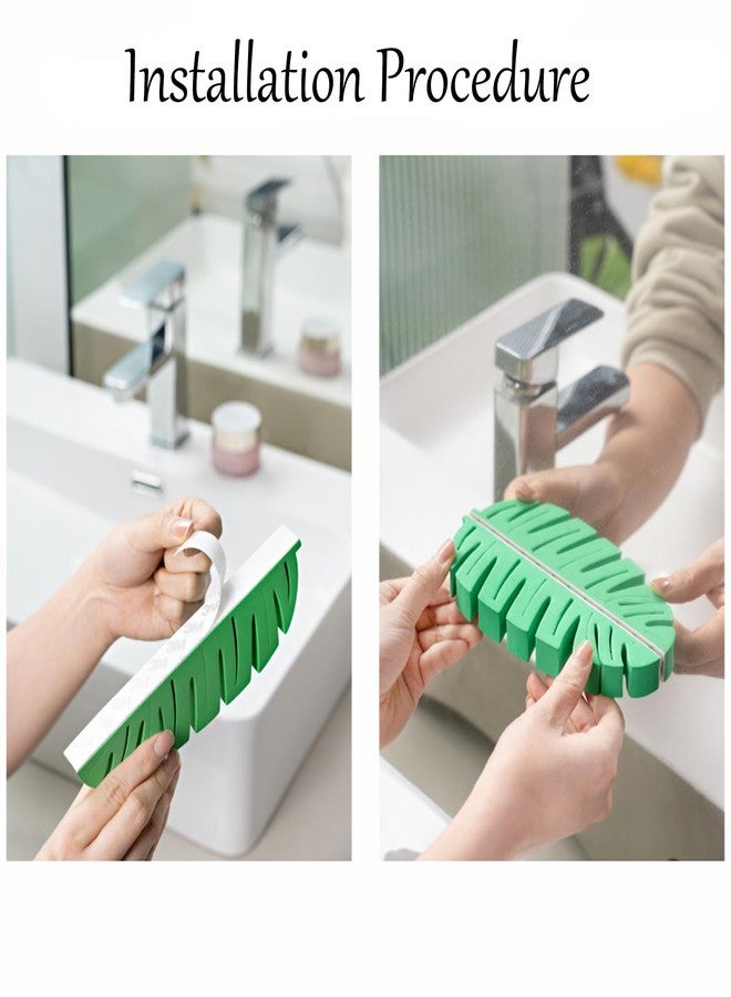 LUEXBOX Self Adhesive Toothbrush Holders Wall Mounted, Toothbrush Organizer for Shower, Multipurpose Rack Hanger for Power Plug, Pen, Key(Green) - Image 5