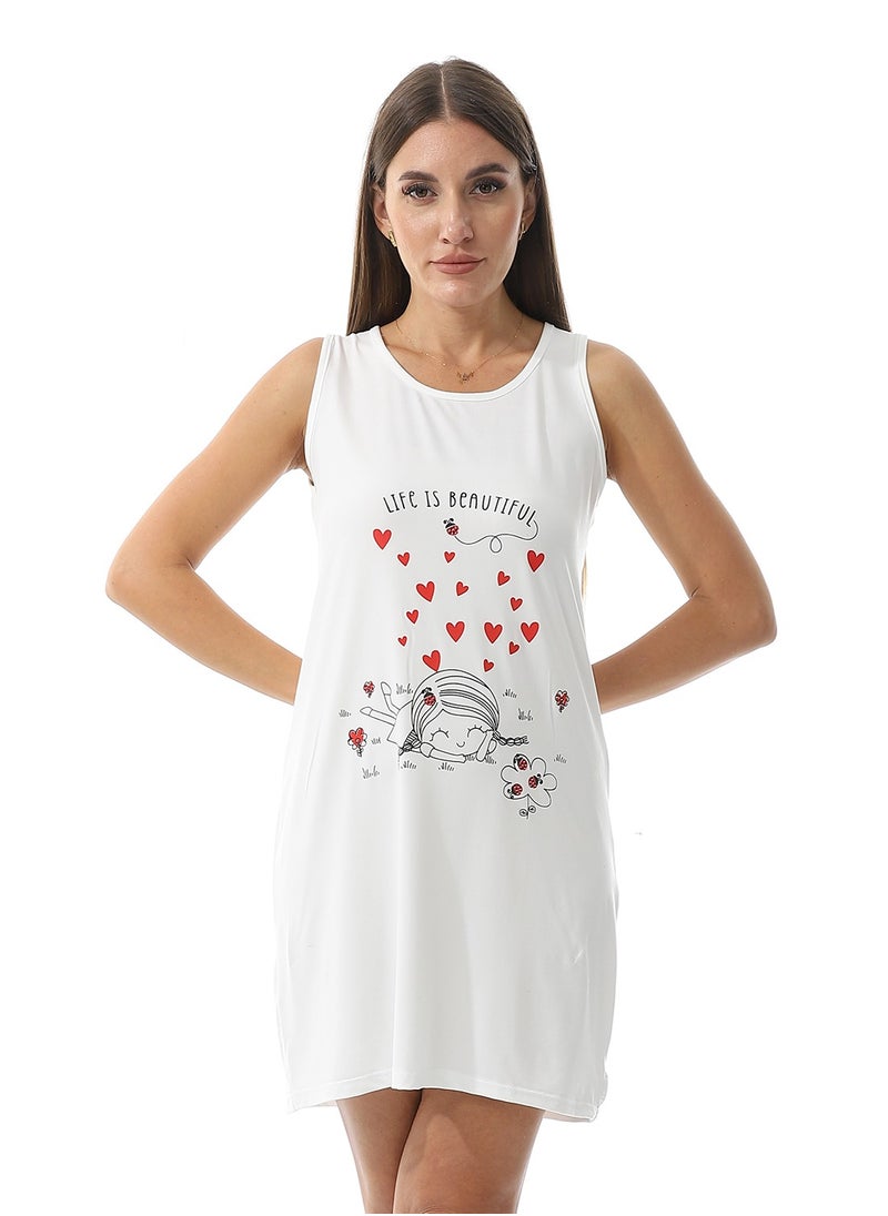 Caesar Home Wear Sleep Shirt Cash Mayo Dress Printed Photo  - Image 1