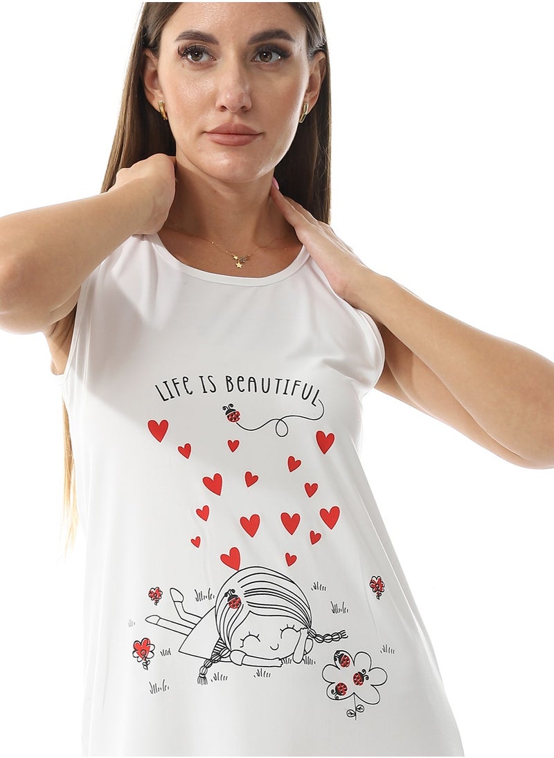 Caesar Home Wear Sleep Shirt Cash Mayo Dress Printed Photo  - Image 3