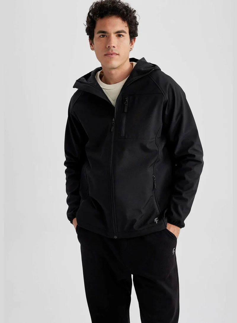 DeFacto Man Slim Fit Hooded Long Sleeve Jacket