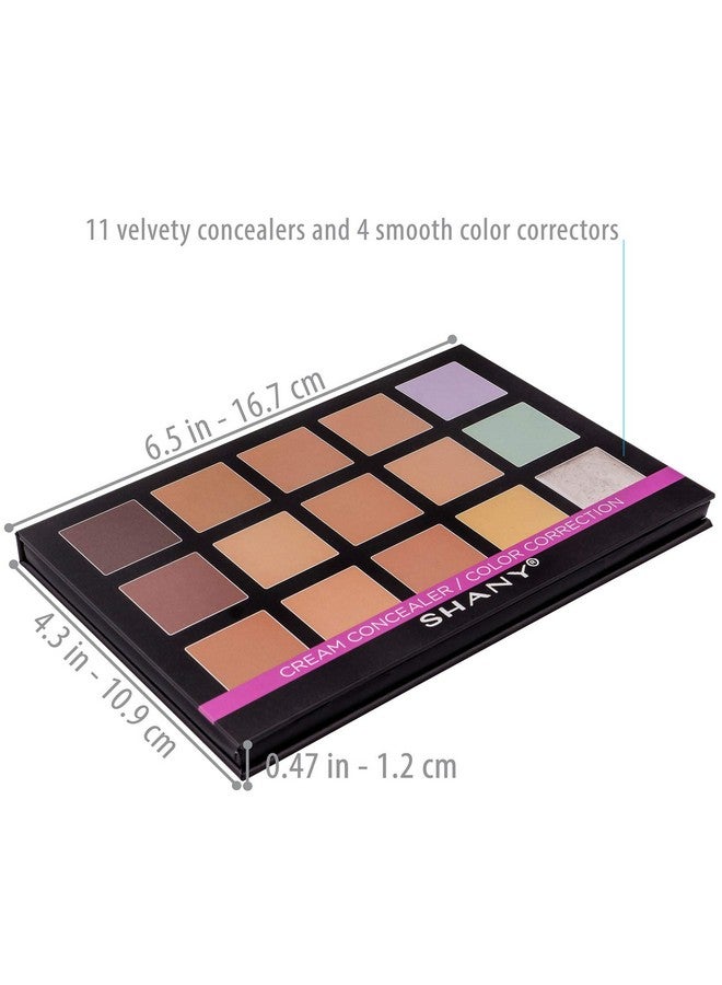 Shany Cream Concealer;Color Correction Palette With Mirror Layer 1 Refill For The Contour And Highlight 4Layer Makeup Kit - Image 5