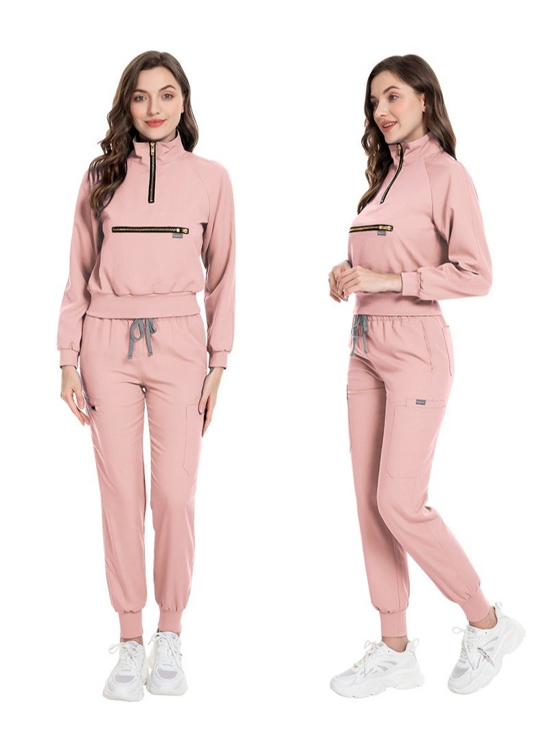 KUYING New V-neck Split Style Medical Work Uniform - Image 2