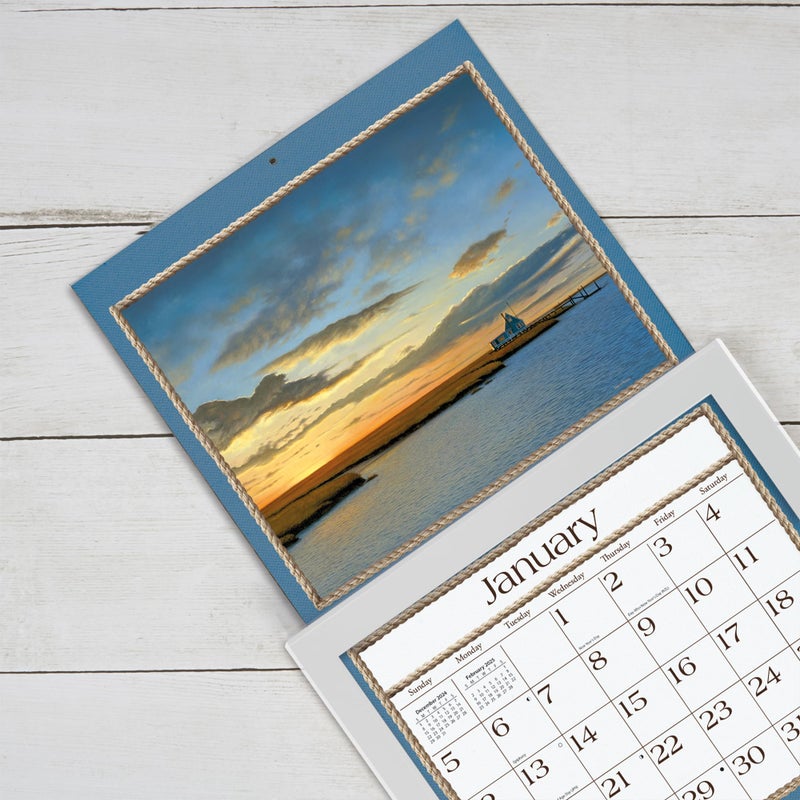 Lang, Contemporary Wall Calendar Frame - White Finish - Image 4
