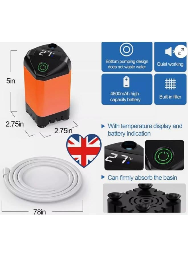 Outdoor Camping Shower Portable Electric Shower Pump Waterproof Outdoor Shower with Digital Display for Camping Hiking Travel - Image 2