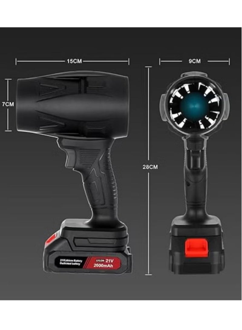 TIGER 48V Mini Jet Turbo Fan with Lithium-Ion Battery – Portable High-Power Handheld Blower for Outdoor, Indoor Use, Powerful Airflow, Rechargeable, Lightweight Design  - Image 4