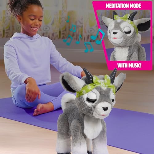 furReal Daisy the Yoga Goat Interactive Toy, 11-inch Realistic Plush, Kids Toys for Ages 4 Up by Just Play - Image 4