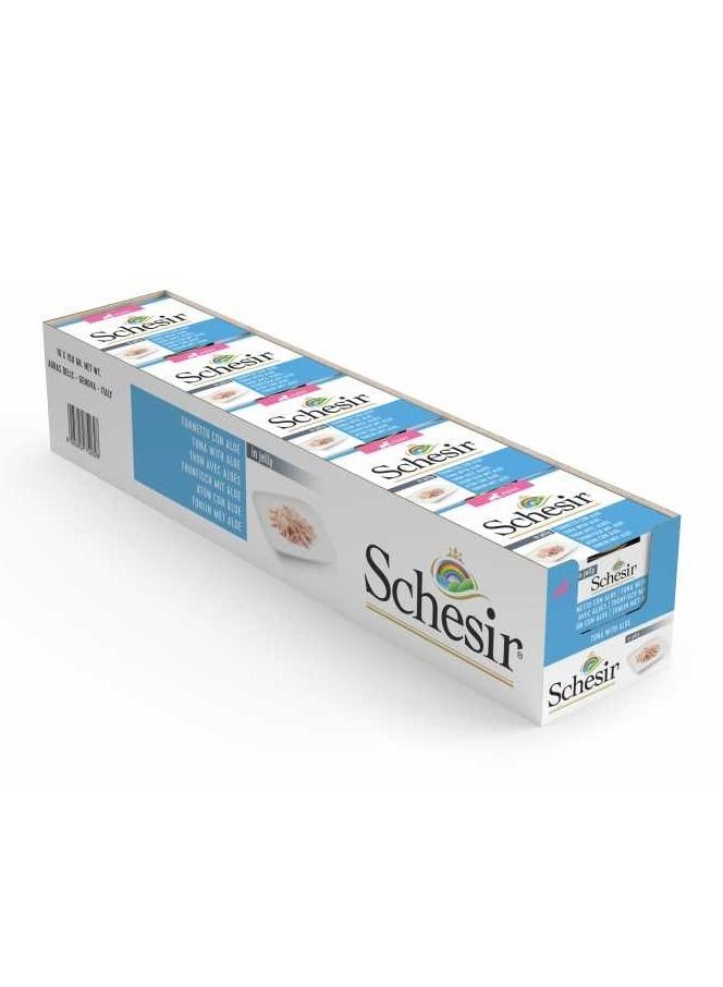 Schesir Tuna With Aloe Can Wet Food For Puppies - Image 3