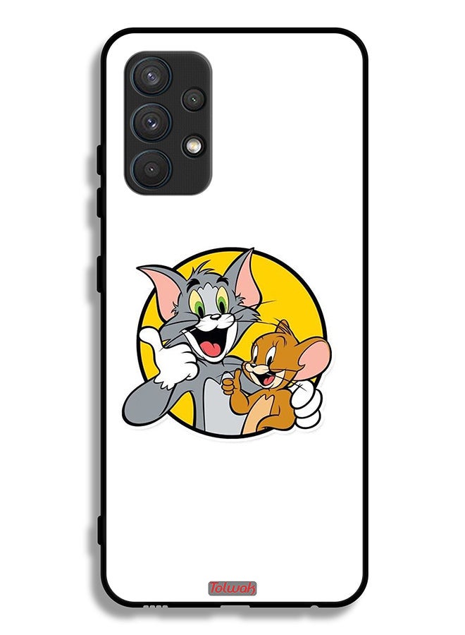 Tolwak Samsung Galaxy A32 4G Protective Case Cover Tom And Jerry - Image 1