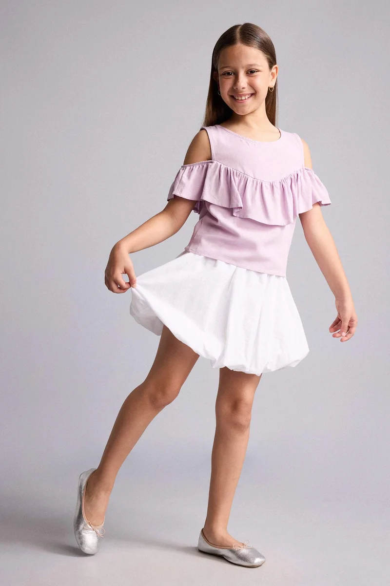 DeFacto Girl Regular Fit Short Sleeve Blouse