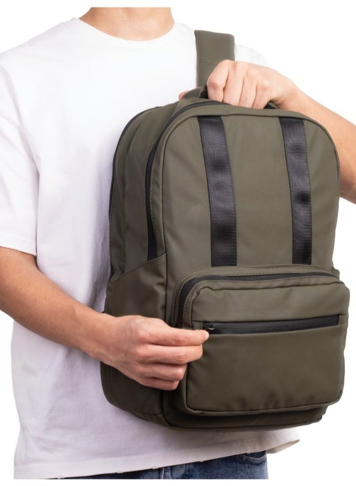 Ar supply AR Summit Backpack by Arij Bags | Laptop Backpack, Water-Resistant, Padded Laptop Compartment, Multiple Pockets, Travel and Daily Use (42 × 30 × 14 cm) (Olive) - Image 2