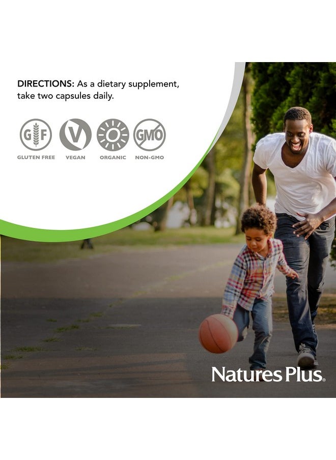 Nature's Plus - Naturesplus Source Of Life Garden Vitamin D3 60 Vegan Capsules Pack Of 2 Immune System Support Certified Organic Non Gmo Gluten Free 60 Total Servings - Image 1
