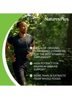 Nature's Plus Naturesplus Source Of Life Garden Vitamin D3 60 Vegan Capsules Pack Of 2 Immune System Support Certified Organic Non Gmo Gluten Free 60 Total Servings  - Image 4