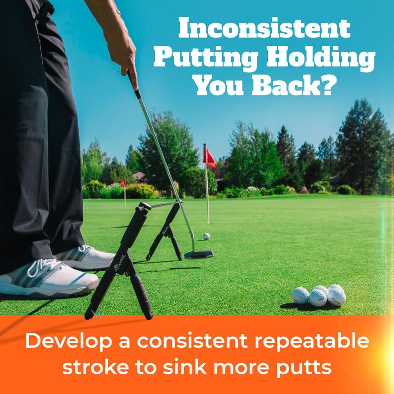 Frogger Golf Arc Angel Putting Training Aid - Helps Correct and Finds Your Proper Putting Stroke using a Pendulum Swing Plane - Image 1