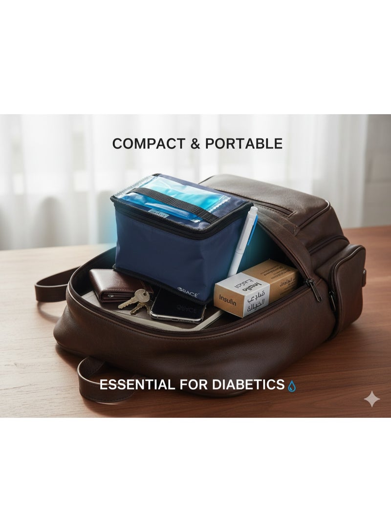 Grace A high-quality medical cooler bag with superior internal insulation and a gel pouch that keeps sensitive medications cool and safe for 24 hours. - Image 3