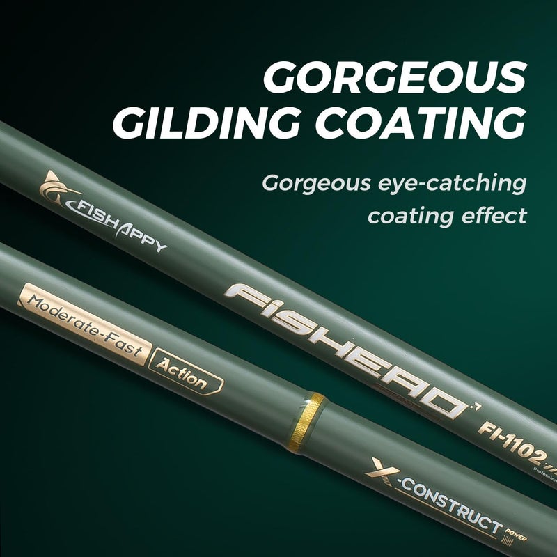 FISHAPPY Carbon Fiber Surf Rod Saltwater Surf Spinning Fishing Rod with Seaguide Reel Seat (9â€™ - 2 Piece) - Image 4