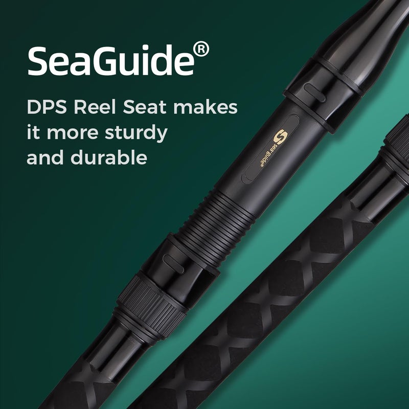 FISHAPPY Carbon Fiber Surf Rod Saltwater Surf Spinning Fishing Rod with Seaguide Reel Seat (9â€™ - 2 Piece) - Image 3