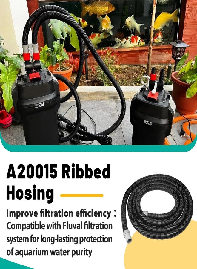Acyoyava A20015 Ribbed Hosing | 9.8Ft Aquarium Filter Tubing for Fluval 304/305/306/307/404/405/406/407 Canister Filters | Durable Pump Hose - Image 2