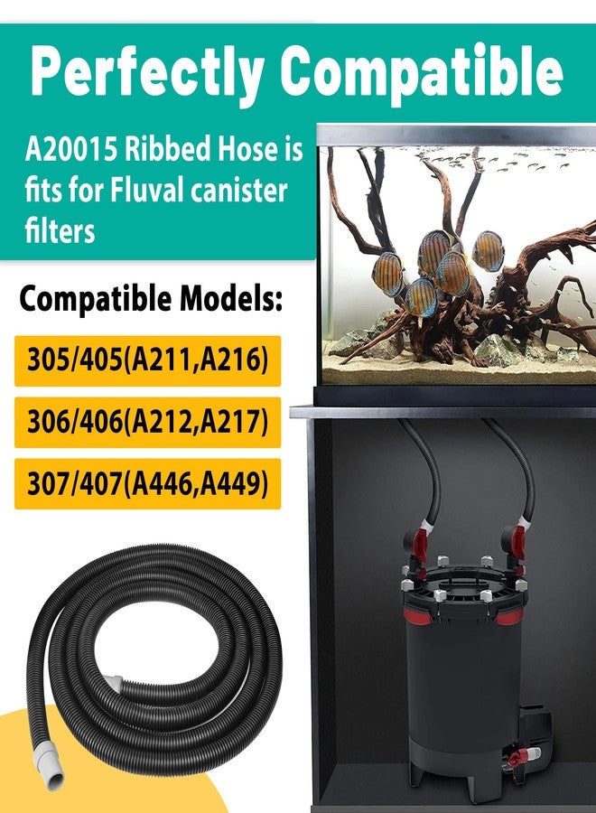 Acyoyava A20015 Ribbed Hosing | 9.8Ft Aquarium Filter Tubing for Fluval 304/305/306/307/404/405/406/407 Canister Filters | Durable Pump Hose - Image 4