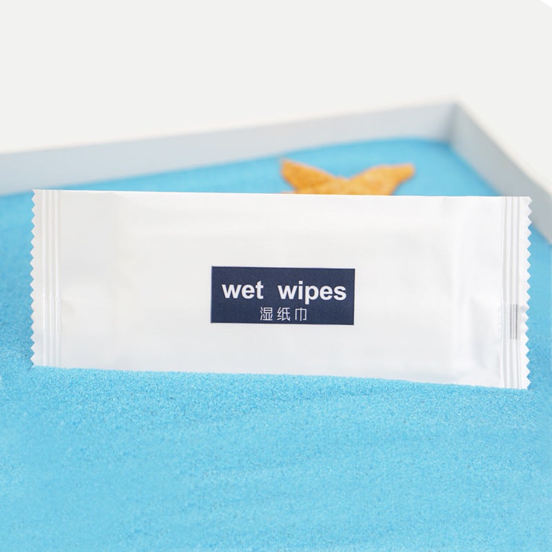 Aviation Wipes Independent Wet Wipes Disposable Non-Woven El Takeaway Wipes Paper Wipes Small Bag Business Wipes - Image 3