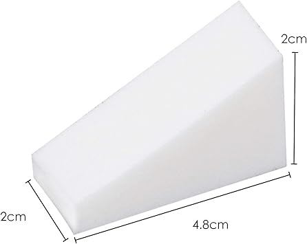 TRIXES 20 قطعة × إسفنجات مكياج على شكل مثلث خالية من اللاتكس خلاط تجميل للاستخدامات التجميلية تطبيق الأساس الاحترافي ودمج الأساس وفن الأظافر باللون الأبيض من TRIXES - Image 3