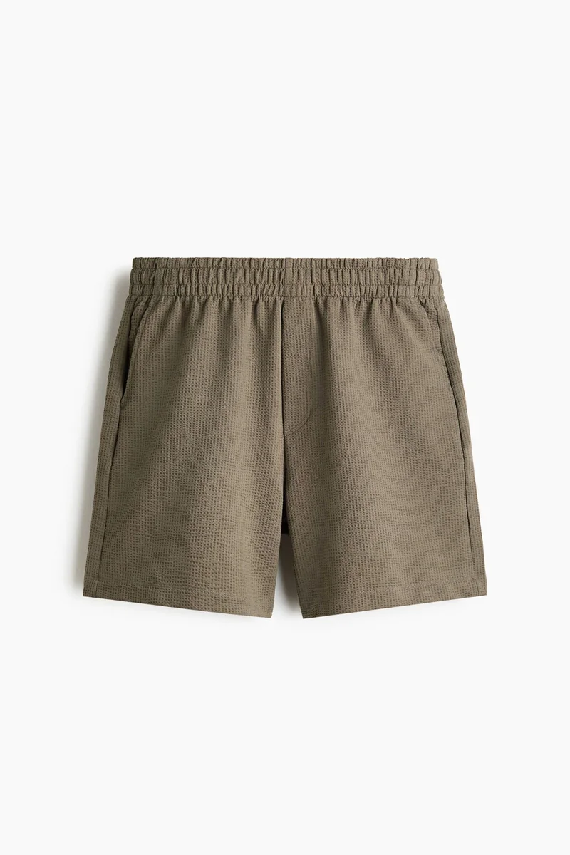 H&M  Relaxed Fit Waffled shorts for Men | Best Price UAE