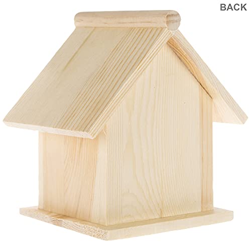 Hobby Lobby Woodpile Fun! DIY Paintable Customizable Square Unfinished Wood Birdhouse for Kids and Adults - Image 2