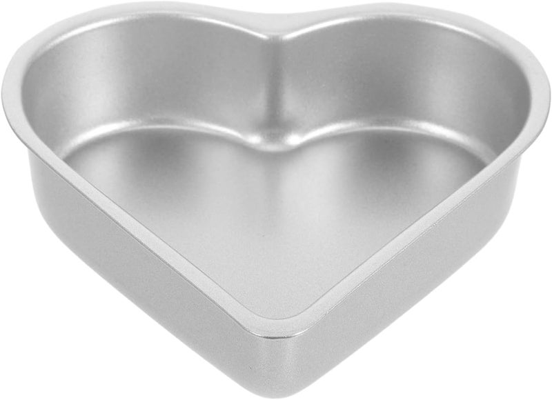 KICHOUSE Heart Shaped Cake Mold Baking Pan Non-stick Metal Pudding Flan Mold Heat-resistant DIY Bakeware for Small Cakes Cupcake Baking in Kitchen - Image 1
