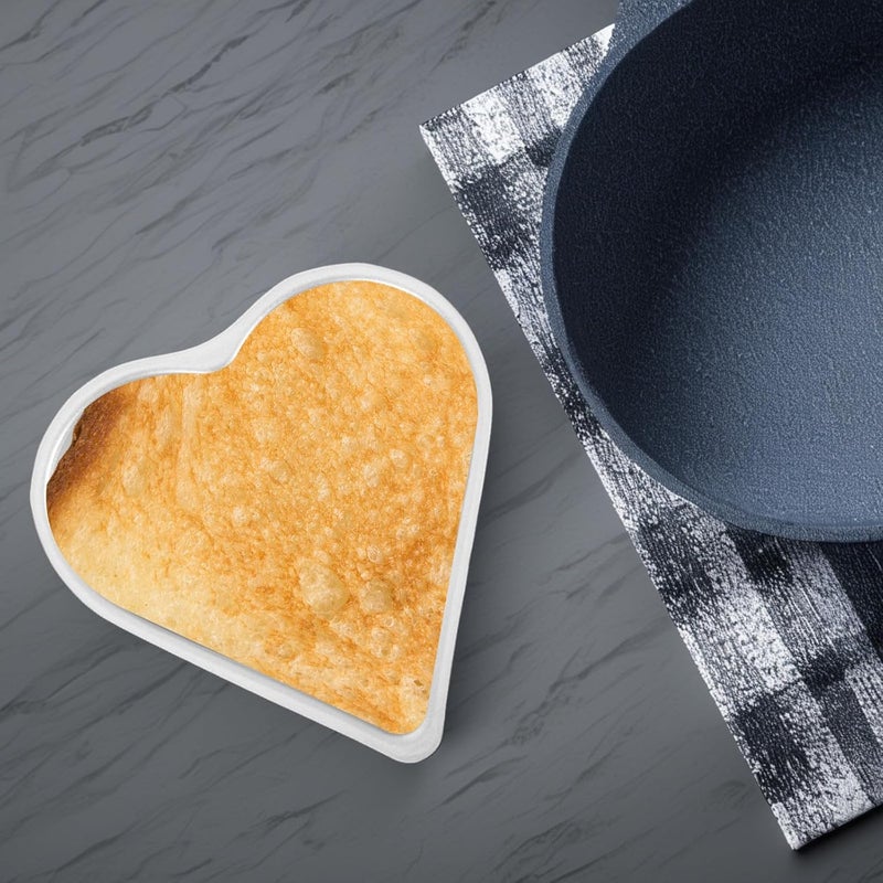KICHOUSE Heart Shaped Cake Mold Baking Pan Non-stick Metal Pudding Flan Mold Heat-resistant DIY Bakeware for Small Cakes Cupcake Baking in Kitchen - Image 4