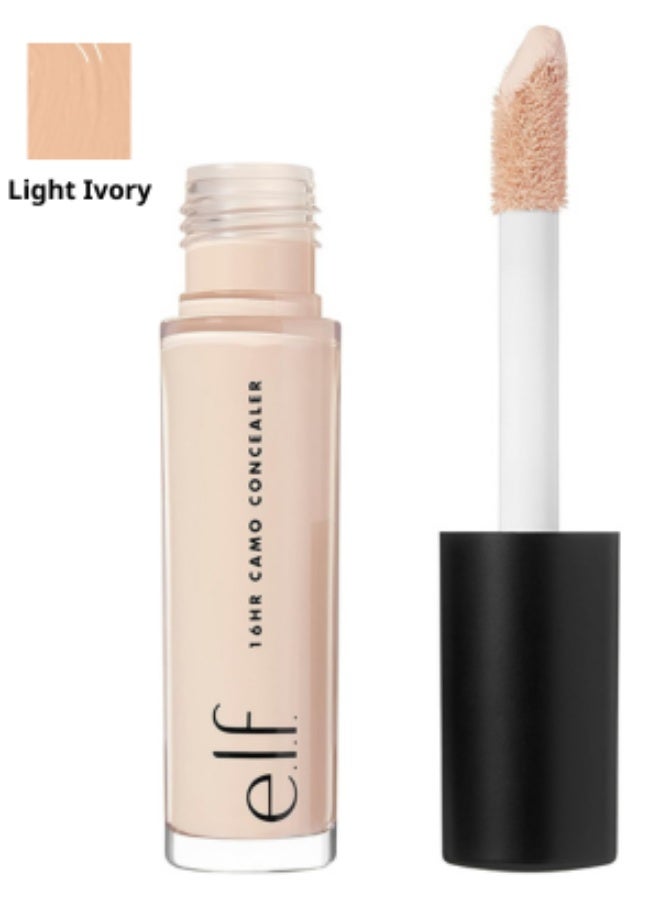 elf 16HR Camo Concealer, Full Coverage, Highly Pigmented, Matte Finish, Light Ivory - Image 1