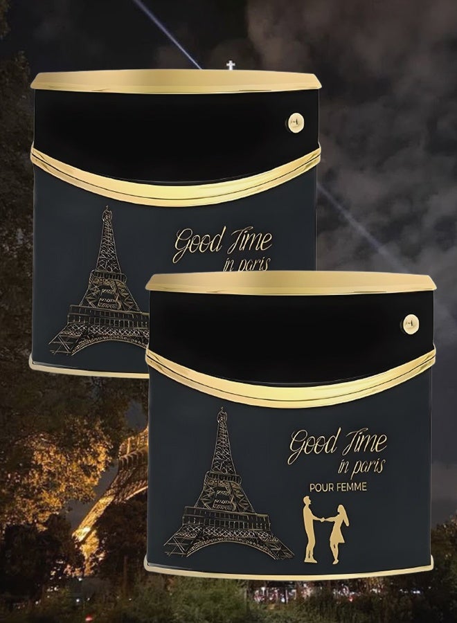 LE CHAMEAU 2 Pieces Good Time In Paris Perfume For Women 100ml EDP - Image 1